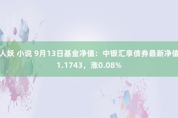 人妖 小说 9月13日基金净值：中银汇享债券最新净值1.1743，涨0.08%