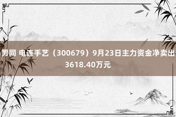 男同 电连手艺（300679）9月23日主力资金净卖出3618.40万元