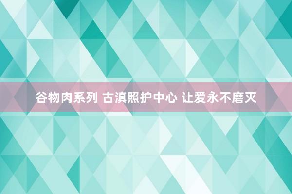 谷物肉系列 古滇照护中心 让爱永不磨灭