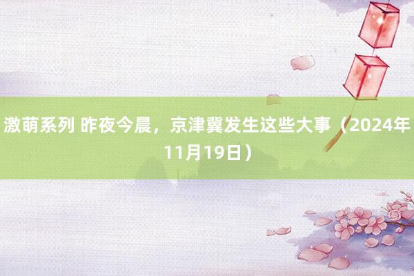 激萌系列 昨夜今晨，京津冀发生这些大事（2024年11月19日）