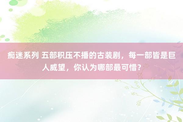 痴迷系列 五部积压不播的古装剧，每一部皆是巨人威望，你认为哪部最可惜？