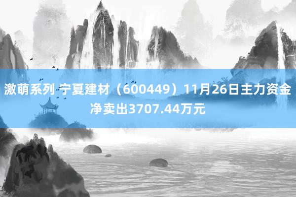 激萌系列 宁夏建材（600449）11月26日主力资金净卖出3707.44万元