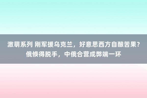 激萌系列 刚军援乌克兰，好意思西方自酿苦果？俄倏得脱手，中俄合营成弊端一环