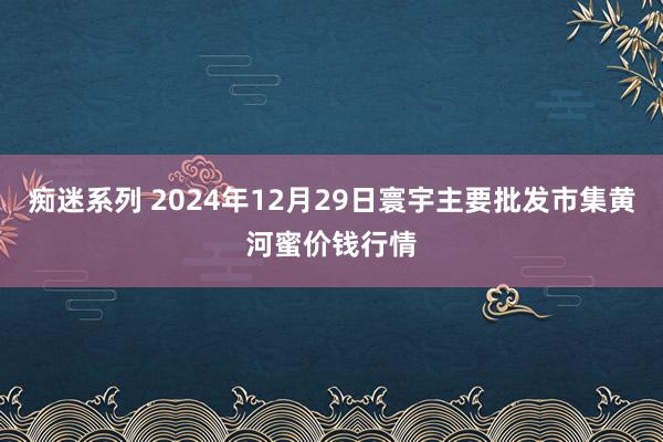 痴迷系列 2024年12月29日寰宇主要批发市集黄河蜜价钱行情