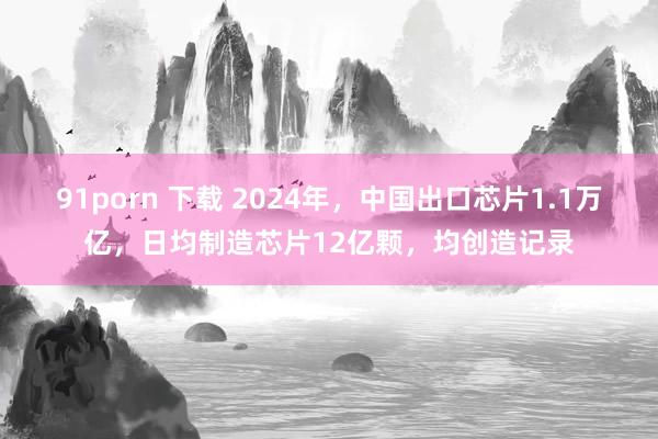 91porn 下载 2024年，中国出口芯片1.1万亿，日均制造芯片12亿颗，<a href=