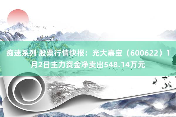 痴迷系列 股票行情快报：光大嘉宝（600622）1月2日主力资金净卖出548.14万元