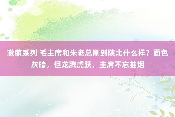 激萌系列 毛主席和朱老总刚到陕北什么样？面色灰暗，但龙腾虎跃，主席不忘抽烟