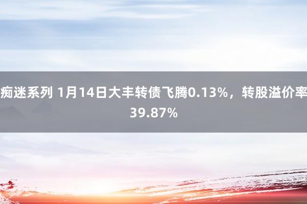 痴迷系列 1月14日大丰转债飞腾0.13%，转股溢价率39.87%